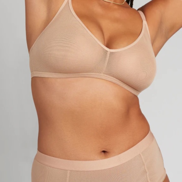 TWO Negative Underwear Sieve Non Wire Bras one Navy and one Buff Size 3 - Picture 2 of 6